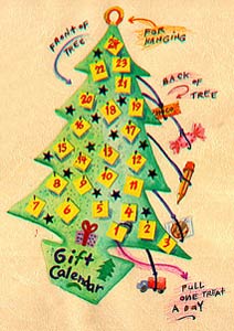 Gift Tree Calendar / Good Deed Tree / Resolution Tree